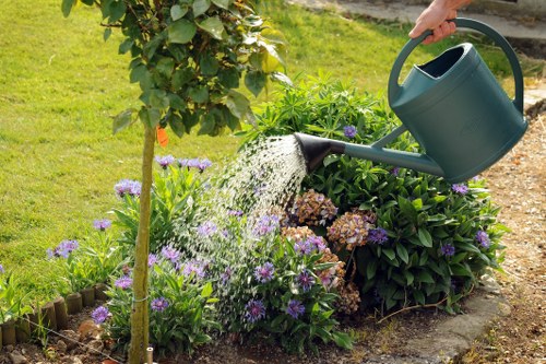 Hornchurch gardener reviewing a risk assessment before starting work